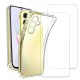 Coque Samsung Galaxy A35 Antichoc coins renforces Silicone + 2 Vitres en verre trempe Protection ecran