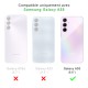 Coque Samsung Galaxy A55 Antichoc coins renforces Silicone + 2 Vitres en verre trempe  Protection ecran