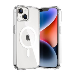 Coque iPhone 14 Plus Transparente Compatible Magsafe antichocs