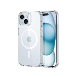 Coque iPhone 15 Transparente Compatible Magsafe antichocs