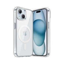 Coque iPhone 15 Plus Transparente Compatible Magsafe antichocs