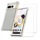 Coque Google Pixel 7 Pro  Antichoc coins renforces Silicone + 2 Vitres en verre trempe Protection ecran