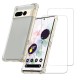 Coque Google Pixel 7 Pro  Antichoc coins renforces Silicone + 2 Vitres en verre trempe Protection ecran