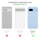Coque Google Pixel 8 Antichoc coins renforces Silicone + 2 Vitres en verre trempe Protection ecran