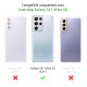 Coque Samsung Galaxy S21 Ultra 5G Antichoc coins renforces Silicone + 2 Vitres en verre trempe Protection ecran