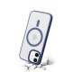 Coque iPhone 12 Mini Bleue fumee Compatible Magsafe + 2 Vitres Protection ecran