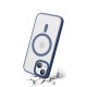 Coque iPhone 13 Bleue fumee Compatible Magsafe + 2 Vitres Protection ecran