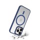 Coque iPhone 13 Pro Bleue fumee Compatible Magsafe + 2 Vitres Protection ecran