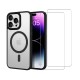 Coque iPhone 13 Pro Noire fumee Compatible Magsafe + 2 Vitres Protection ecran