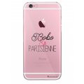 Coque iPhone 6/6S rigide transparente Bobo et Parisienne Dessin La Coque Francaise