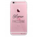 Coque iPhone 6/6S rigide transparente Maman et Parisienne Dessin La Coque Francaise