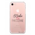 Coque iPhone 7/8/ iPhone SE 2020 rigide transparente Bobo et Parisienne Dessin La Coque Francaise