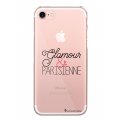 Coque iPhone 7/8/ iPhone SE 2020 rigide transparente Glamour et Parisienne Dessin La Coque Francaise