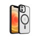 Coque iPhone 12 Mini Noire fumee Compatible Magsafe + 2 Vitres Protection ecran