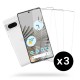 Lot de 3 vitres Google Pixel 7  Protectrices en verre trempe