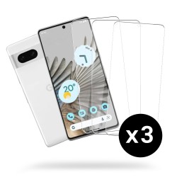 Lot de 3 vitres Google Pixel 7  Protectrices en verre trempe