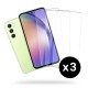 Lot de 3 vitres Samsung Galaxy A54 Protectrices en verre trempe 