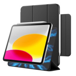 Etui iPad Fixation Magnetique Noir iPad 10.9 Pouces 10eme Generation 2022