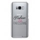 Coque rigide transparent Fashion et Parisienne Samsung Galaxy S8