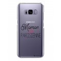 Coque Samsung Galaxy S8 Plus rigide transparente Maman et Parisienne Dessin La Coque Francaise