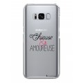 Coque Samsung Galaxy S8 rigide transparente Chieuse et Amoureuse Dessin La Coque Francaise