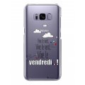 Coque Samsung Galaxy S8 Plus rigide transparente Vive le vendredi Dessin La Coque Francaise