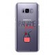 Coque rigide transparent Paname Fraise Samsung Galaxy S8 Plus