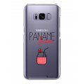 Coque Samsung Galaxy S8 Plus rigide transparente Paname Fraise Dessin La Coque Francaise