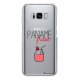 Coque rigide transparent Paname Fraise Samsung Galaxy S8