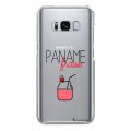 Coque Samsung Galaxy S8 rigide transparente Paname Fraise Dessin La Coque Francaise