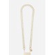 Chaîne bijoux Sarah avec mousquetons dorés de 120 cm en résine ultra résistante effet crystal