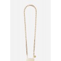 Chaîne bijoux Mia avec mousquetons dorés de 120 cm en résine ultra résistante Doré