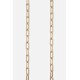 Chaîne bijoux Mia avec mousquetons dorés de 120 cm en résine ultra résistante Doré