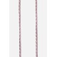 Chaîne bijoux Lou avec mousquetons dorés de 120 cm en métal ultra résistante Violet et Doré