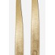 Lanière sangle réglable Ida 120 cm cuir vegan croco doré avec mousquetons dorés