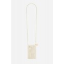 Sac universel Ella de téléphone façon perles de culture blanche 