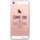 Coque rigide transparent Caprices de Parisienne iPhone SE / 5S / 5