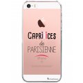 Coque iPhone SE / 5S / 5 rigide transparente Caprices de Parisienne Dessin La Coque Francaise