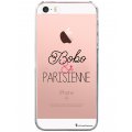 Coque iPhone SE / 5S / 5 rigide transparente Bobo et Parisienne Dessin La Coque Francaise