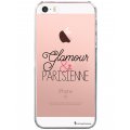 Coque iPhone SE / 5S / 5 rigide transparente Glamour et Parisienne Dessin La Coque Francaise