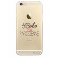 Coque iPhone 6 Plus / 6S Plus rigide transparente Bobo et Parisienne Dessin La Coque Francaise
