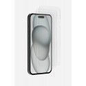 Lot de 3 Vitres iPhone 15 en verre trempé transparente