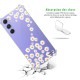 Coque Coque Samsung Galaxy A54 Silicone antichocs Solides coins renforcés Protection Housse transparente Marguerite Evetane