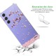 Coque Coque Samsung Galaxy A54 Silicone antichocs Solides coins renforcés Protection Housse transparente Chute De Fleurs Evetane
