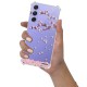 Coque Coque Samsung Galaxy A54 Silicone antichocs Solides coins renforcés Protection Housse transparente Chute De Fleurs Evetane