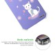 Coque Coque Samsung Galaxy A54 Silicone antichocs Solides coins renforcés Protection Housse transparente Chat et Fleurs Evetane