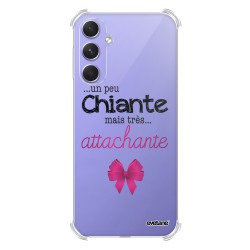 Coque Coque Samsung Galaxy A54 Silicone antichocs Solides coins renforcés Protection Housse transparente Un peu chiante tres attachante Evetane