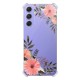 Coque Coque Samsung Galaxy A54 Silicone antichocs Solides coins renforcés Protection Housse transparente Fleurs roses Evetane