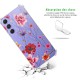 Coque Coque Samsung Galaxy A54 Silicone antichocs Solides coins renforcés Protection Housse transparente Fleurs Multicolores Evetane