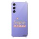 Coque Coque Samsung Galaxy A54 Silicone antichocs Solides coins renforcés Protection Housse transparente Je suis une super Maman Evetane